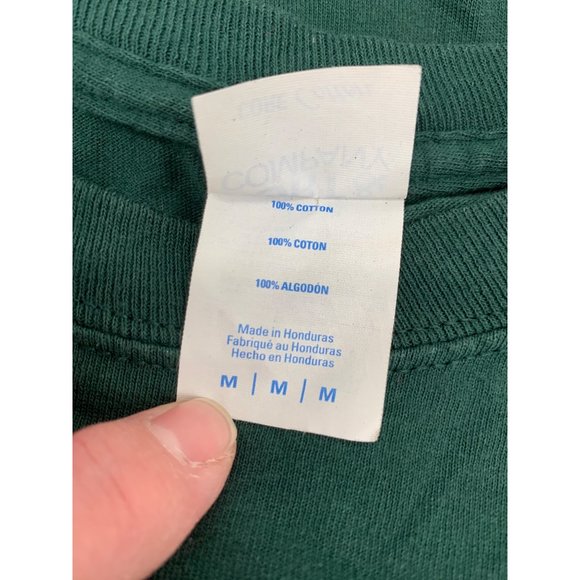 Green Medium UMFK SS T-shir  Tiger Green Eyes Poor and Company Cotton - Picture 5 of 8